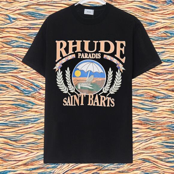 Rhude Black Men's Short Sleeve T-Shirt
